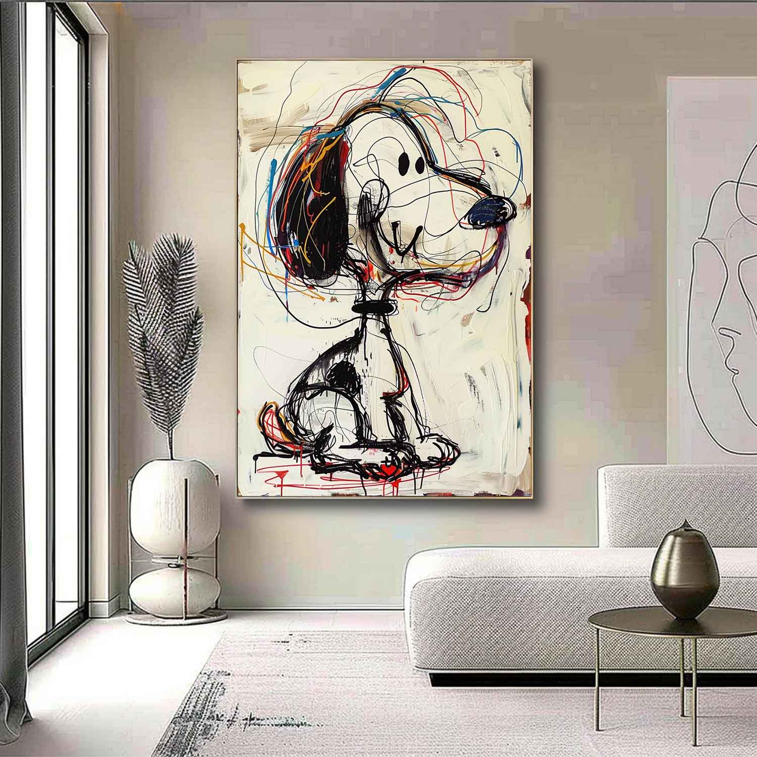 Graffiti Pop Art Snoopy Canvas KS0019 - Viral Wall Art